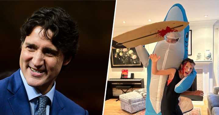 Was Justin Trudeau's Shark Halloween Costume a Nod to Katy Perry?