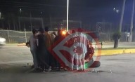 Volcaron en su motocicleta