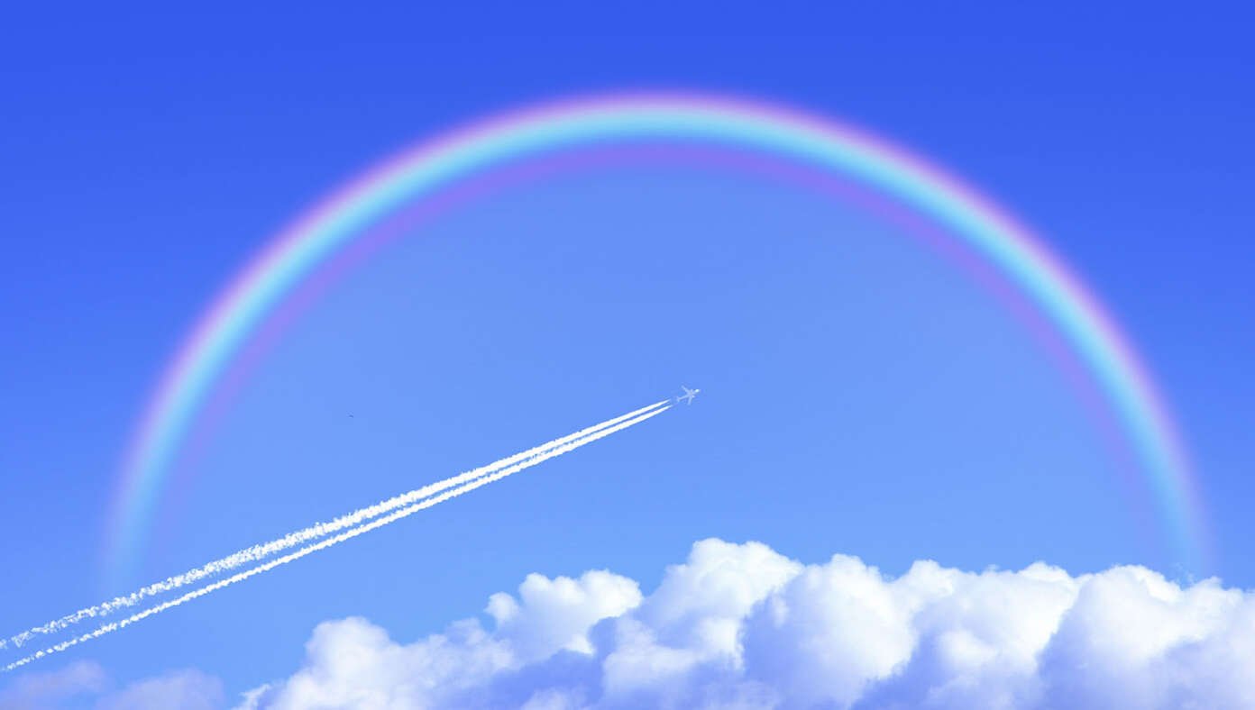 Airline Pilot Convicted Of Hate Crime For Leaving Contrail Marks On Rainbow