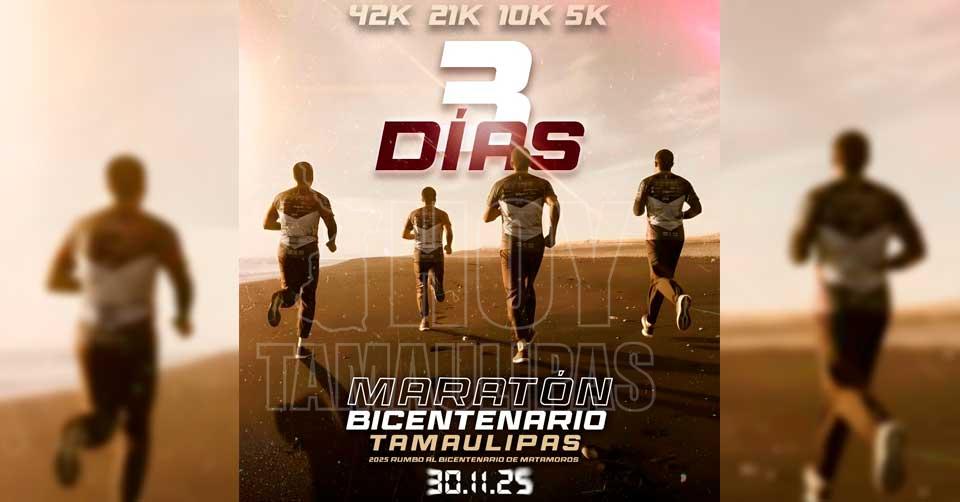 Matamoros se alista para el Maratón Bicentenario 2025