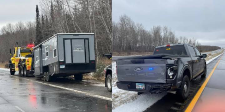 Six vehicles involved in Highway 53 crash north of Virginia