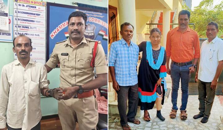 Humanitarian cop in Khammam’s Wyra gives physically challenged a helping hand