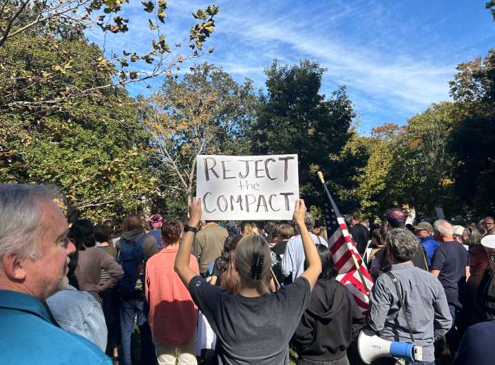 Vanderbilt community protests Trump administration’s higher education compact