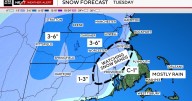 Massachusetts snow maps show possible totals for Tuesday storm in Boston area