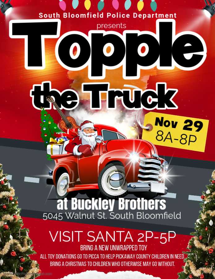 South Bloomfield Police Gear Up for 14th Annual ‘Topple the Truck’...