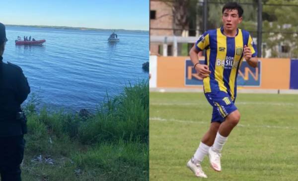 Tragedia en Misiones: murió ahogado en el río Paraná un joven futbolista que iba a sumarse a Vélez