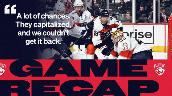 RECAP: Flyers 5, Panthers 2