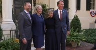 Virginia Gov. Youngkin hosts Governor-elect Spanberger at Executive Mansion
