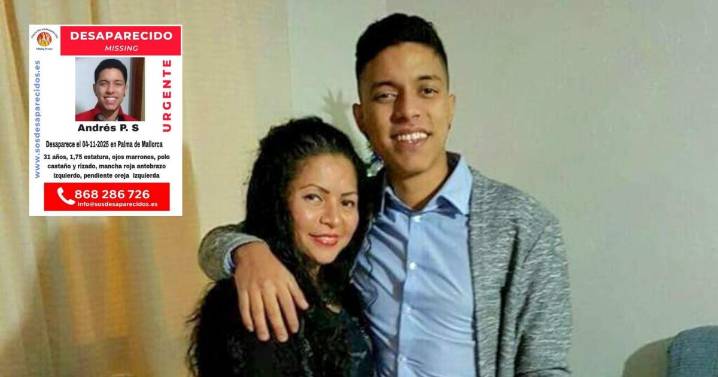 La madre del joven desaparecido en Palma: «Estoy desesperada, solo quiero encontrarle»