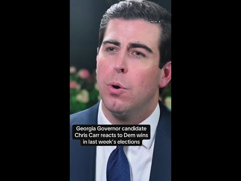 Georgia governor candidate Chris Carr reacts to Dem victories in last week’s elections