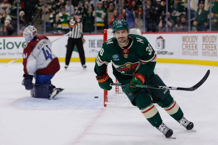 Kaprizov’s two goals lead Wild to 3-2 shootout win over Avalanche, extending streak to seven – Winnipeg Free Press