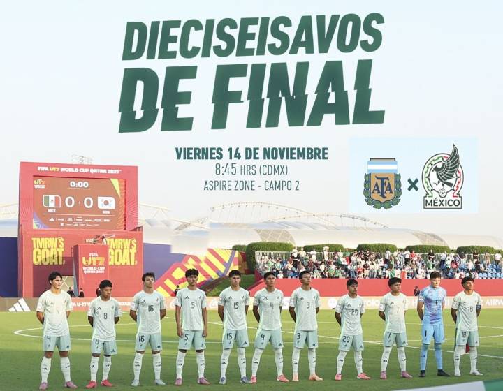 México enfrenta hoy a Argentina en Mundial Sub17