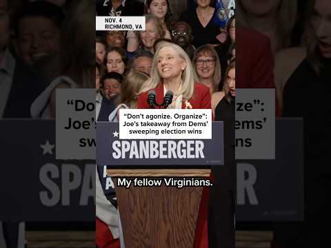 'Don't agonize. Organize.': Joe's takeaway from Dems' sweeping election