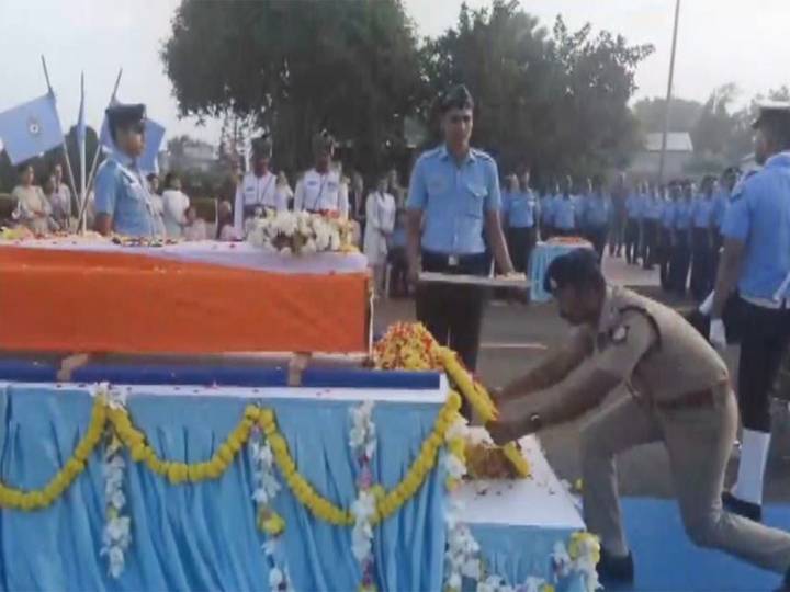 Mortal remains of Wing Commander Namansh Syal brought to Sulur Air Base in Coimbatore