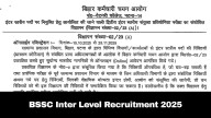 BSSC Inter Level Recruitment 2025: Application Process For 23,175 Vacancies Underway; Details Here