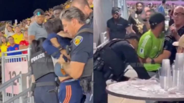 Hinchas colombianos tuvieron fuertes incidentes con la Policía de EE.UU. en el partido de la Selección vs. Nueva Zelanda: VIDEO