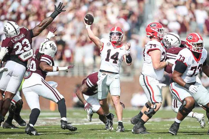 Georgia scores 38 unanswered in rout