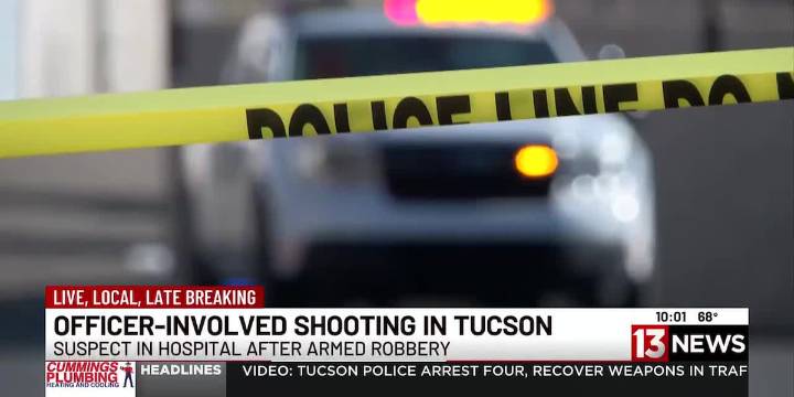 Suspect hospitalized following Tucson officer