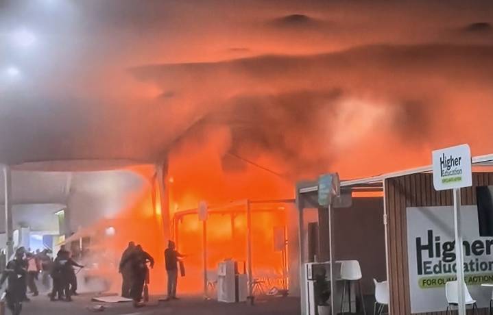Incendio en la COP30 obligó a evacuar la cumbre de Belém