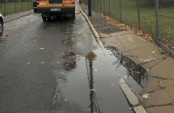 311 complaint: Who would deny this sweet child safe sidewalks 