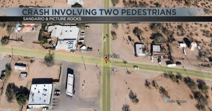 Road closure in effect as Pima County deputies respond to crash involving two pedestrians