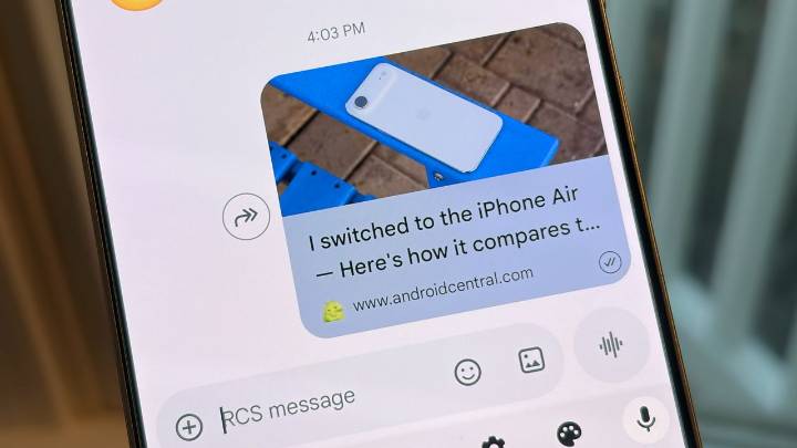Google Messages update adds cleaner link and YouTube video previews