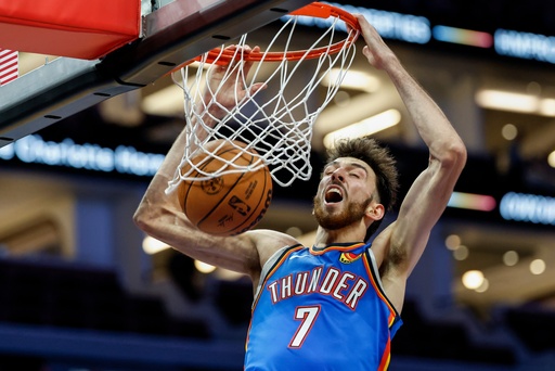 Gilgeous-Alexander y Holmgren guían a Thunder a 5ta victoria seguida, 109