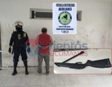 Aguilares: Un hombre le disparó a un presunto ladrón que entró a su casa