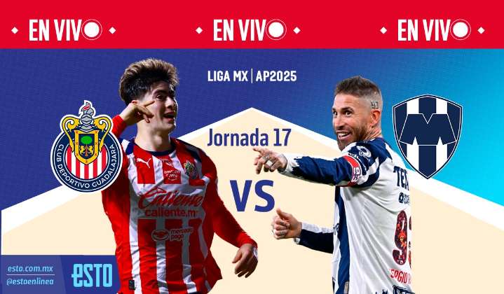 Chivas vs Monterrey: Sigue en vivo el partido de la jornada 17 del Apertura 2025