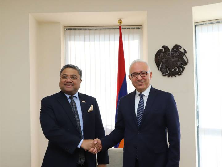 MEA Secy (West) discusses bilateral relations with Armenia