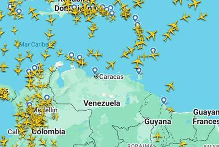 EEUU recomienda «extremar la precaución» a aviones comerciales que sobrevuelen Venezuela