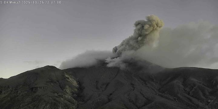 Volcán Puracé permanece en alerta naranja, según último reporte del SGC: hubo movimiento de lahares en la madrugada