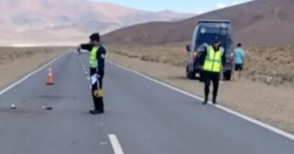 [URGENTE] Accidente fatal en ruta norteña: turista cayó de su moto y murió
