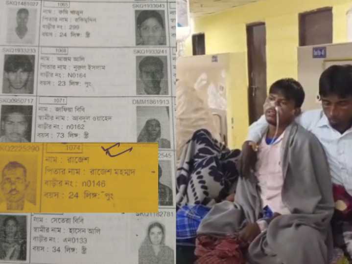 Voter list error triggers SIR panic in Malda:Youth attempts suicide over father's wrong name, TMC blames Centre and ECI, while BJP says SIR being politicised