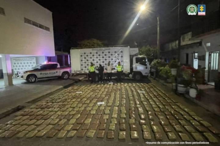 Media tonelada de marihuana entre vísceras: así cayó el furgón en Santander