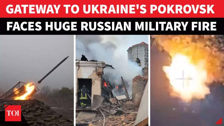 Russia Attacks Ukraine's Myrnohrad As Pokrovsk Remains On Edge; Bid To Cut Off Key City From Kyiv