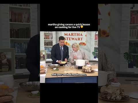 Martha Stewart Hilariously Gives Carson Daly Cooking Tips Live on Air