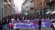 Estudiantes impulsan marea propalestina por las calles de Italia