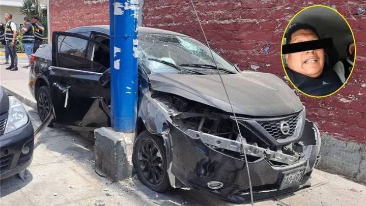 Santa Anita: presunto delincuente en fuga atropelló a dos policías, pero terminó chocando con un colegio