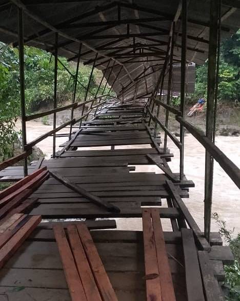 Incomunicados por lluvias en el Resguardo El Gran Sábalo en Barbacoas