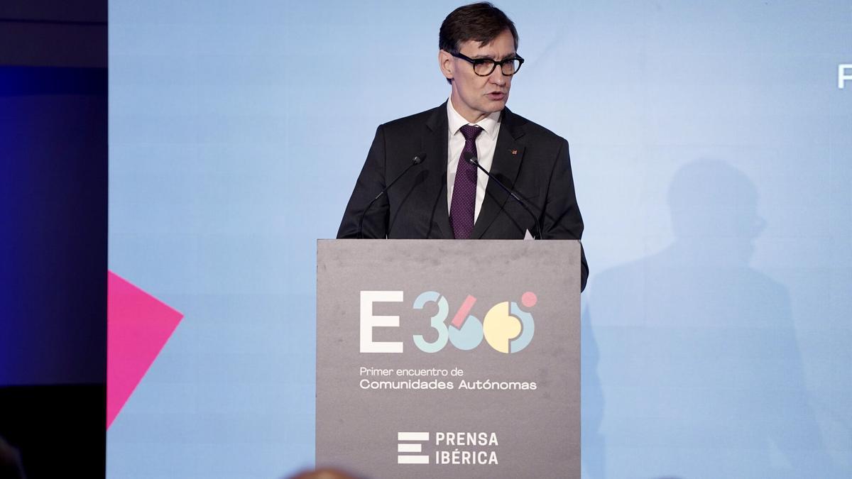 Salvador Illa: "Cataluña no ejerce de centrifugadora de recursos, actúa como palanca de desarrollo"