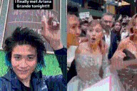 Intruso se lanza sobre Ariana Grande en Singapur y así reaccionó Cynthia Erivo