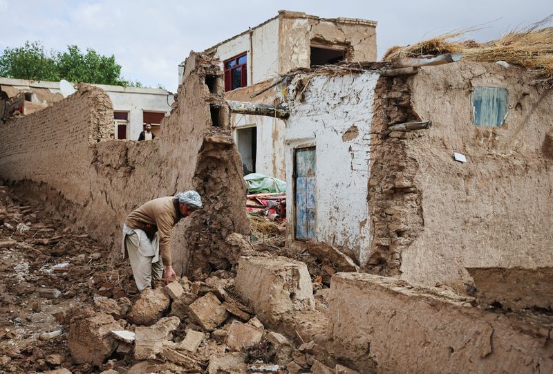 Afghans dig through rubble after earthquake kills at least 27