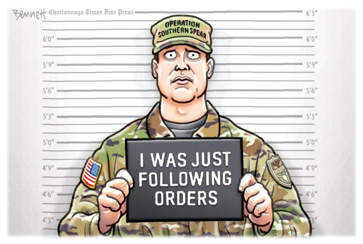 Cartoon: Just following orders