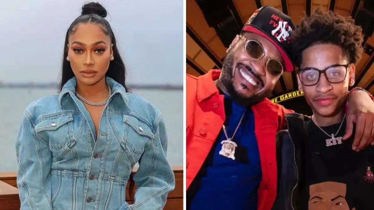 'Sis Can’t Stand That Man: La La’s Tense Courtside Moment with Carmelo Anthony During Son Kiyan’s Game Has Fans Saying Their Body Language Says It All