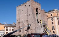 ¿Qué provocó el derrumbe en la Torre dei Conti de Roma?