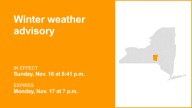 NY weather: Winter weather advisory active for Chenango County until Monday evening