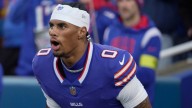 Bills’ Josh Allen gives long pause on Keon Coleman question