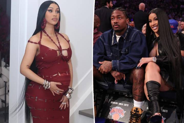 Cardi B gives birth to baby No. 4, her first with boyfriend Stefon Diggs
