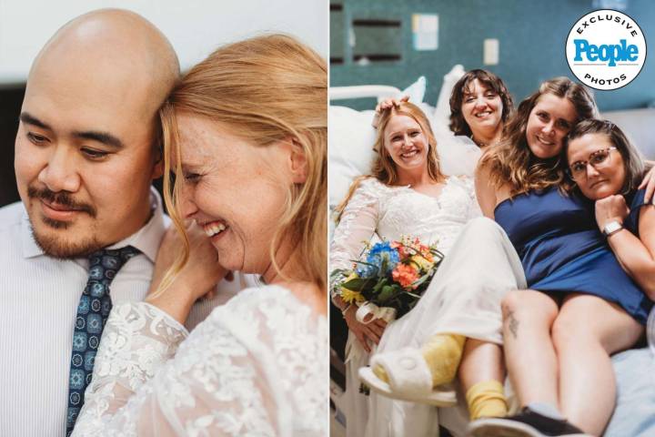 Woman's Loved Ones Throw Her Hospital Wedding After Brain Tumor Diagnosis (Exclusive)